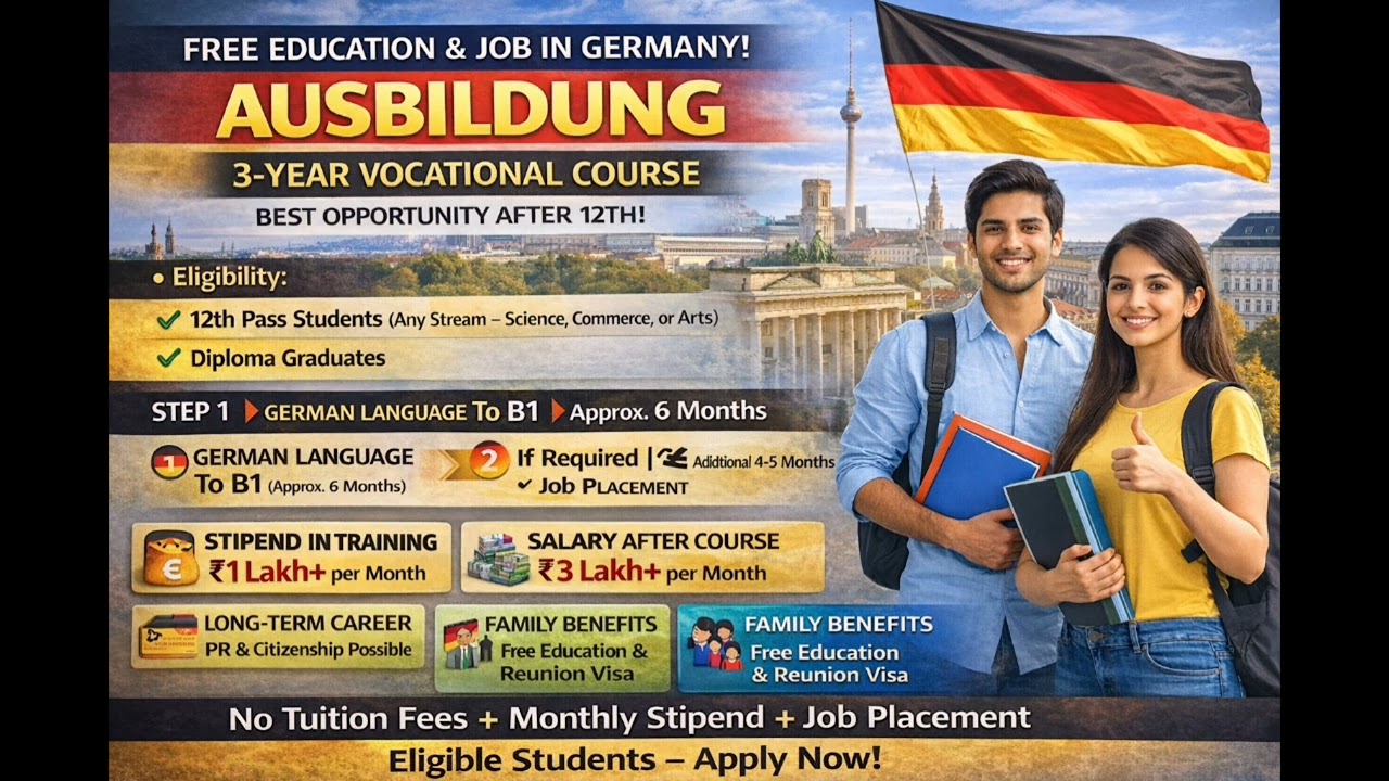 What to Do After 12th? 🇩🇪 Ausbildung in Germany | Free Education + Stipend