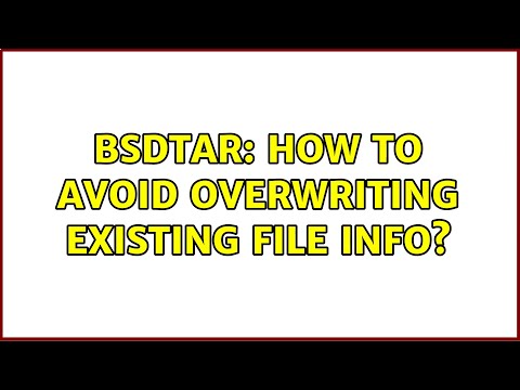 bsdtar: How to