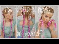 How to FEED IN BRAIDS on Yourself ❤️ KANEKALON BRAIDS