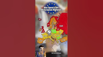 Max Speed Limit On Highways #geographythroughmaps #map #mapguide #europe
