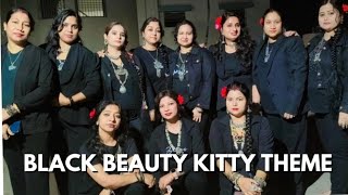 Black beauty Kitty theme#kitty party#YouTube video#housewife vlog#meri_duniya.