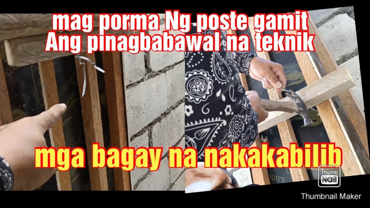 tamang paraan Ng pag poporma sa poste kapag may hollowblocks madami ka ditong matutunan mga boss