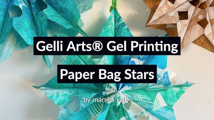 Fabulous Shimmery Gelli Printed Paper Star, Easy!–Tutorial Tidbits 