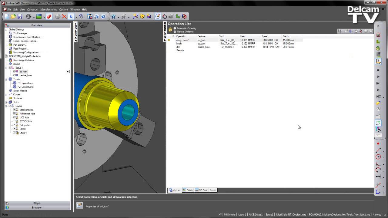 Coolant Improvements - FeatureCAM 2016