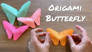 How To Make An Easy Origami Paper Butterflies In 3 Minutes \/ Easy Craft \/ DIY Crafts