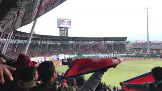 RATO RA CHANDRA SURYA| DASHARATH STADIUM CROWD SINGING SONG| NEPAL VS BHUTAN