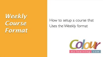 Video 2-5: Weekly Course Format