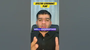 Effective Governance Pgmp 