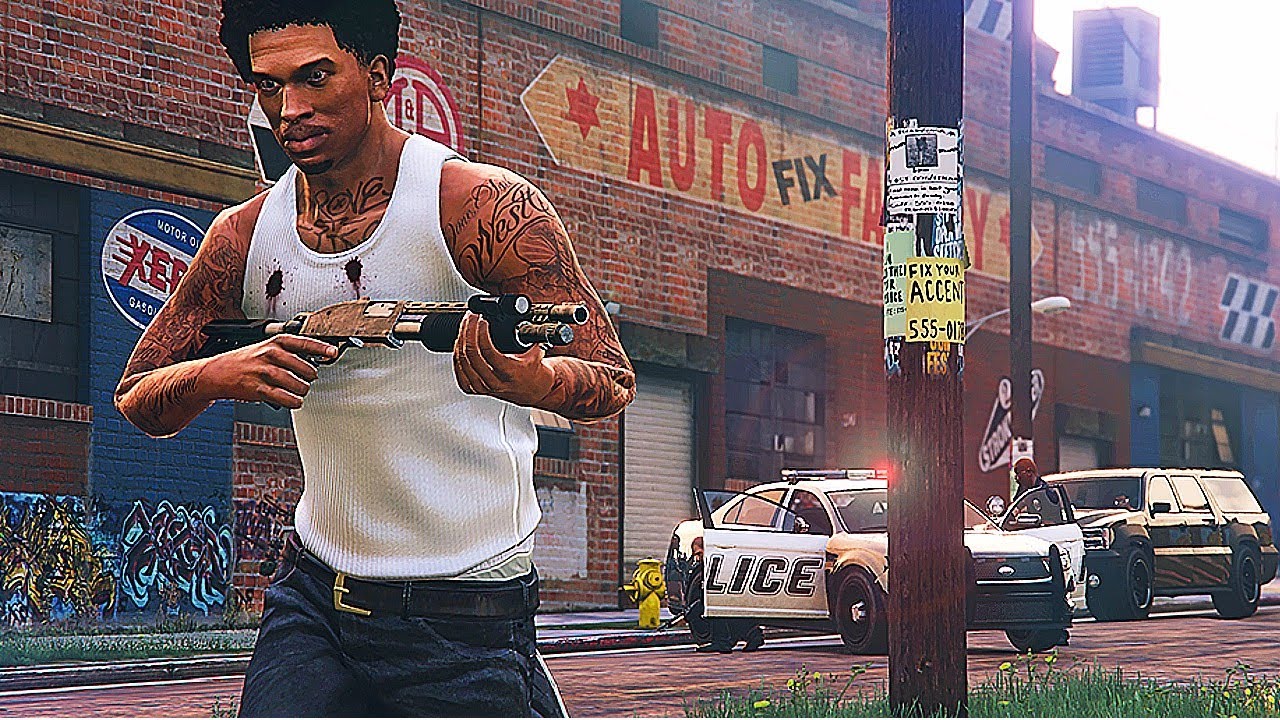 If cj was in gta 5 фото 7