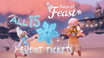 All 15 Event Ticket Locations ❄️ Days of Feast 2025