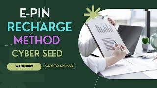 what is cyber seed e-pin recharge | e-pin recharge method | cyber seed 2023 | passive income screenshot 4