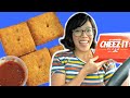 Pizza Hut Stuffed CHEEZ-IT PIZZA Taste Test