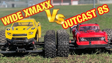 Wide Xmaxx vs Outcast 8s It gets WILD!!