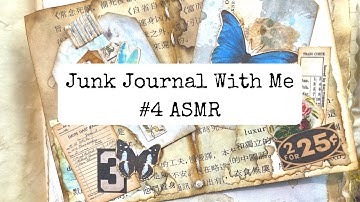 Junk Journal With Me ASMR #4 Paper Sounds/no Music/no Talking