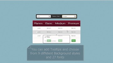 Pricing tables script, Bootstrap and Pure CSS version