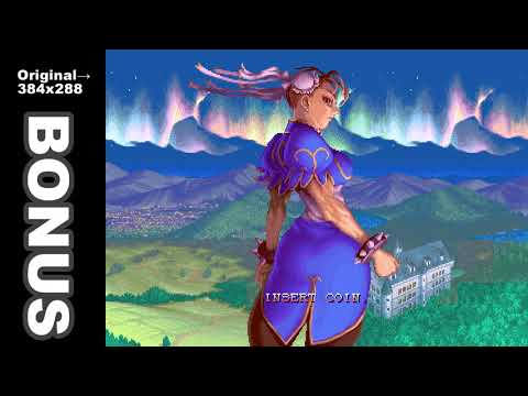 Super Street Fighter II Turbo intro - remasterd in 1080p using AI. スーパーストリートファイターII X OP
