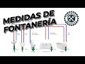 👨‍🔧MEDIDAS DE FONTANERÍA EN BAÑOS, Tomas de AGUA y DESAGÜES. (2021).#CURSO DE FONTANERIA.