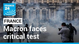 Pension protests pile pressure on Macron ahead of crucial vote for France • FRANCE 24 English