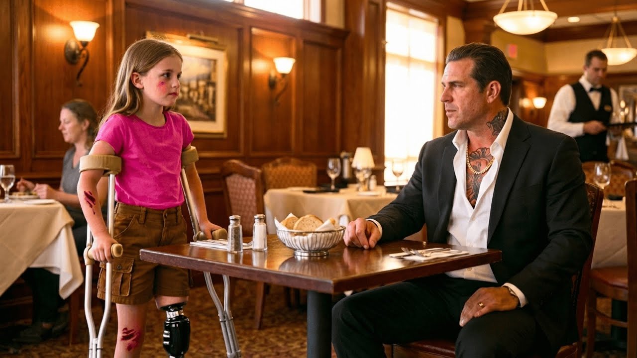 “Can I Sit Here?” Asked The One legged Little Girl To The Mafia Boss — His Answer Changed Everything