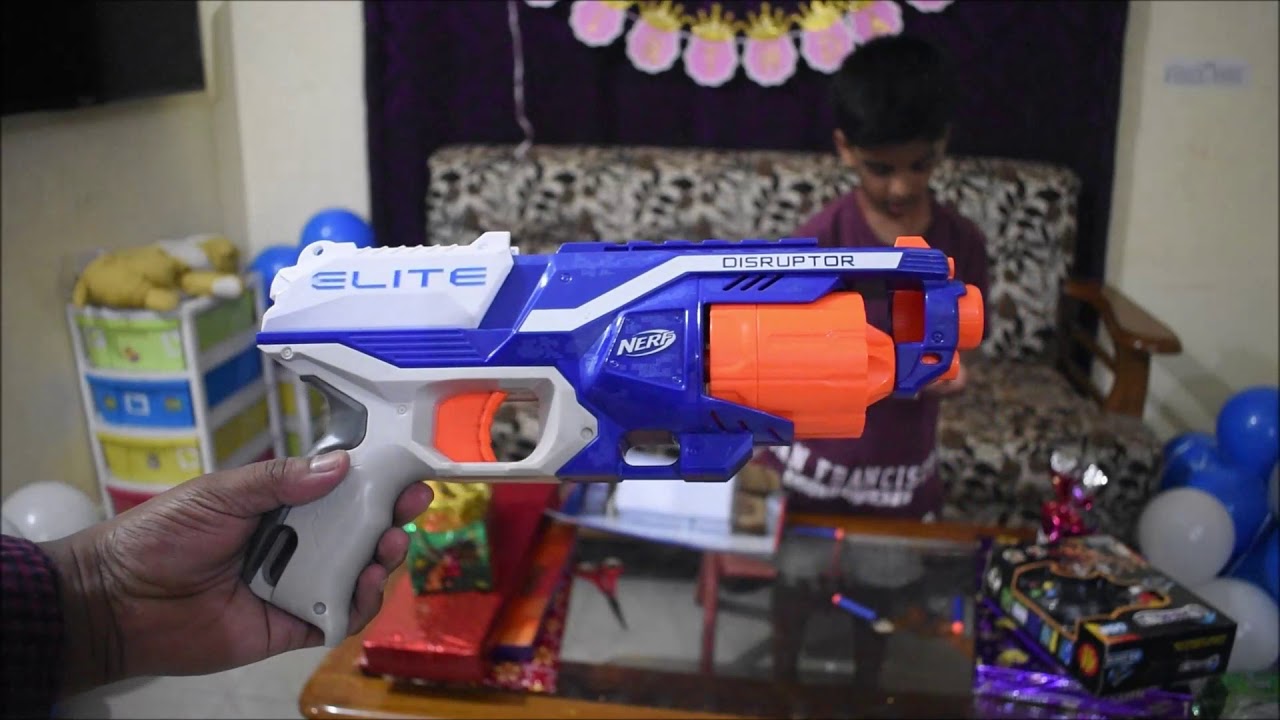 Nerf N Strike Elite Disruptor || unboxing and playng 