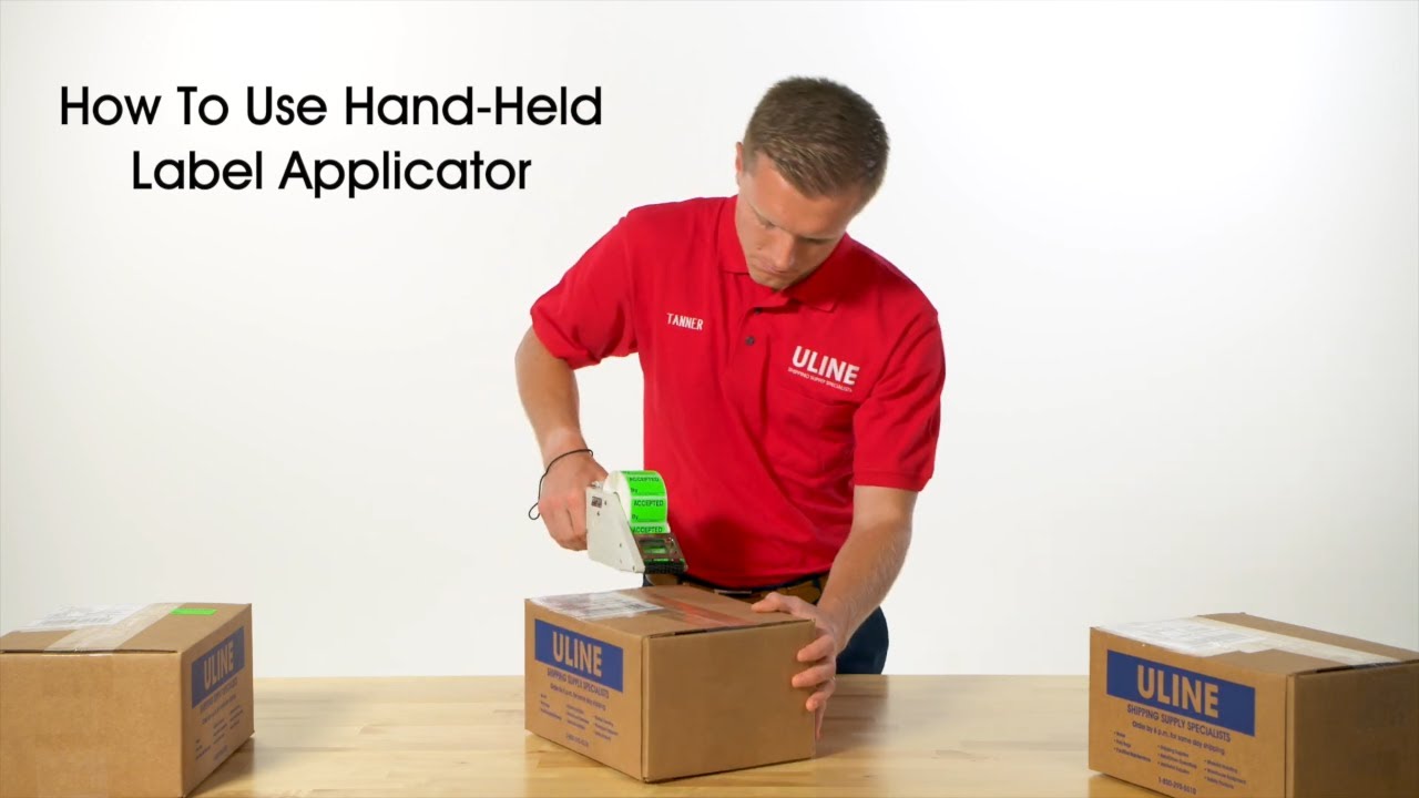 How To Use the Hand Held Label Applicator - YouTube