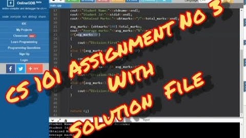 CS101 Assignment No 3 Fall 2021 with Solution   || CS101 Assignment No 3 2022 with solution