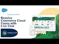 How to use live chat  salesforce support