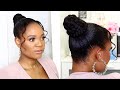 HOW TO ACHIEVE THIS EASY BUN HAIRSTYLE WITH BANGS | OMABELLETV