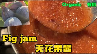 无花果酱【Fig jam—homemade】, 新鲜无花果家庭制作有机果酱，简单容易制作步骤easy and simple,step by step