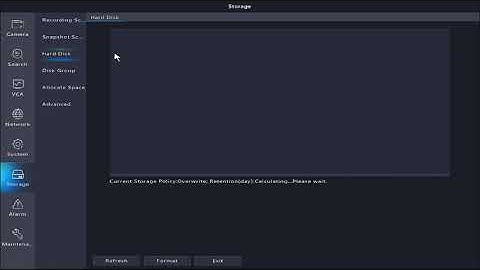 UNV - HOW TO FORMAT HDD ON UNV NVR