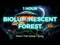 1 Hour Bioluminescent Forest Ambience ✨ Glowing Magical Forest Sounds for Sleep