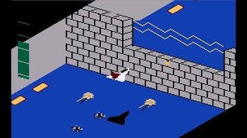 Zaxxon Gameplay Atari 8 Bit