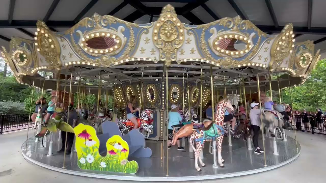 Footage of Cincinnati Zoo Carousel