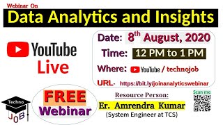 Free Webinar on Data Analytics and Insights - Data Science and Big Data Analytics - By TCS Engineer