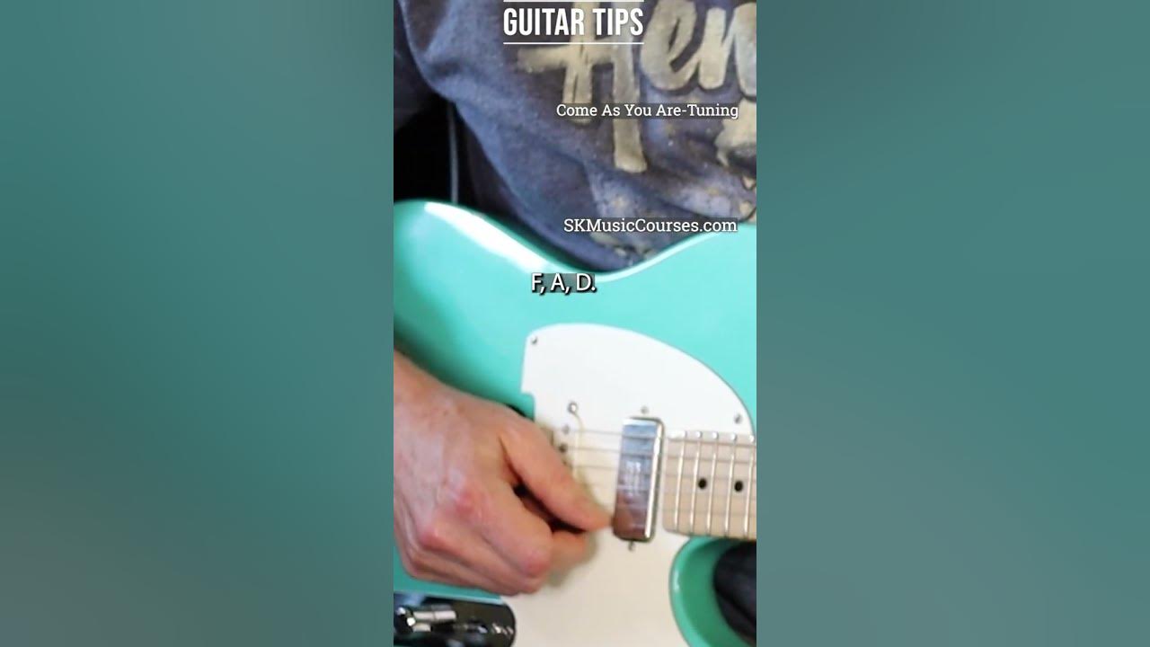 StepbyStep Tuning Your Guitar for the Song As You Are' guitartips YouTube