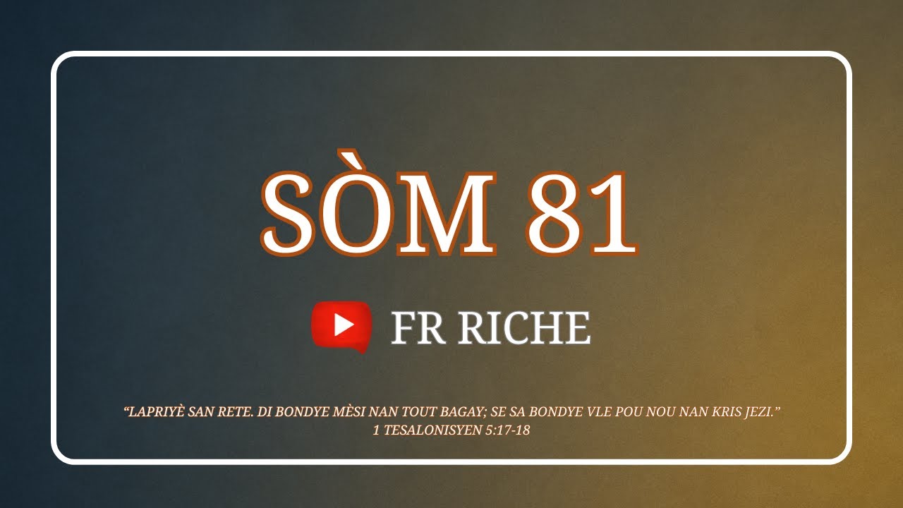 Sòm 81 | Kreyòl Ayisyen
