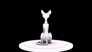3d model of cat in maya
