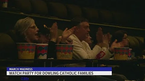 Caitliln Clark's alma mater, Dowling Catholic, watches Iowa game in style