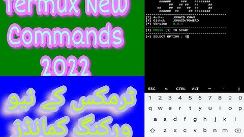 Termux Working Commands 2022