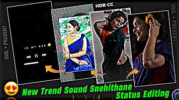 🔥Snehithane x In My Bed XML Trend Video Editing Alight Motion || New Instagram Viral Video Editing