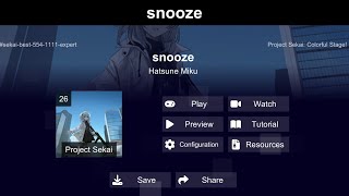 Snooze - Hatsune Miku Sonolus