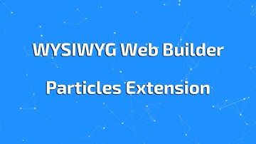 WYSIWYG Web Builder. How to use the "Particles" extension. (spanish)