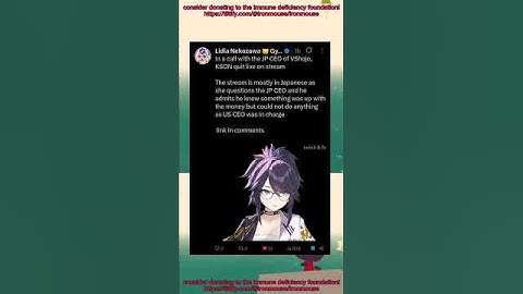Kson QUIT Vshojo ON AIR in the JP CEO