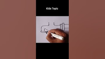 How to draw a tap water step by step #drawing