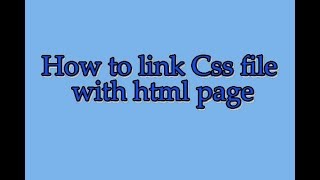 How to link css file with html page in urdu /hindi screenshot 3