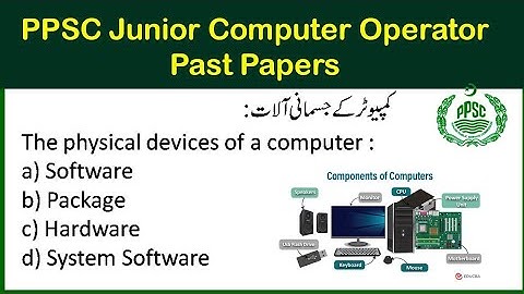 ppsc junior computer operators Past Paper mcqs| junior computer operators written test preparation