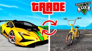 TRADEANDO desde UNA BMX hasta UN LAMBORGHINI en GTA 5!