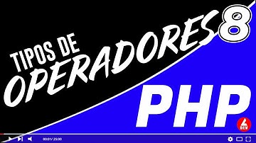 #8 Cuales son los tipos de OPERADORES que existen en PHP | #luigonsadev | Luis Gonzalez WEB