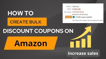 how to create bulk coupons on amazon || create coupons for discount on amazon seller central