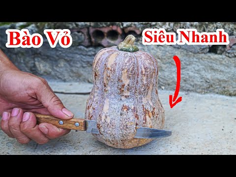 Video: Cách Gọt Bí Ngô Khỏi Vỏ Dai Một Cách Chính Xác Và Nhanh Chóng Tại Nhà